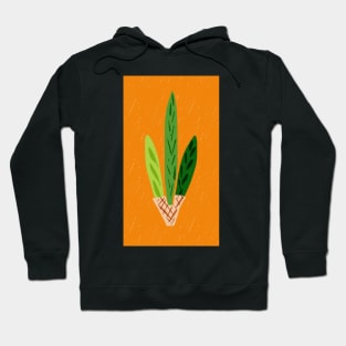 Lulav Orange Print Hoodie